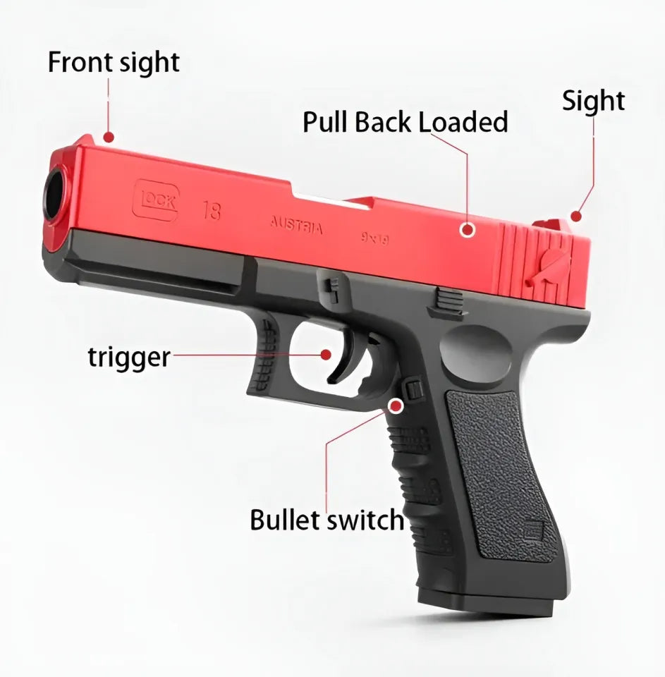 Soft Bullet Toy Gun with Shell Ejection – Foam Blaster Gun for Kids, Boys & Girls