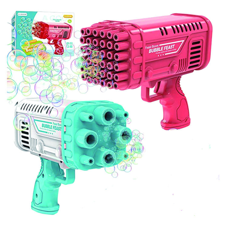 Space Rocket Bazooka Bubble Gun Electric Automatic Bubble Maker