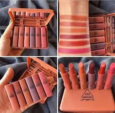 Hangfang Matte Lipstick Set – 6 Lipsticks, lip pencils nude