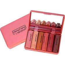 Hangfang Matte Lipstick Set – 6 Lipsticks, lip pencils nude