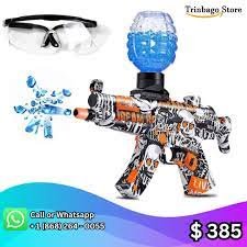 AK-47 Gel Blaster Electric Toy Gun - Rechargeable Automatic Machine Gun with 1000 Gel Balls