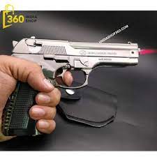 9 Mm Pistol Gun Shaped Cigarette Lighter(Black)