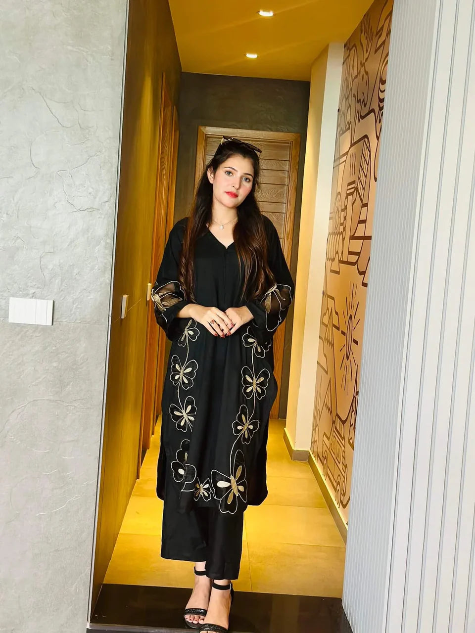 Butterfly Stylish 2pc Dress