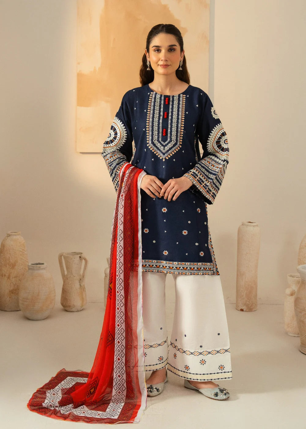 Roha Embroidered 3pc