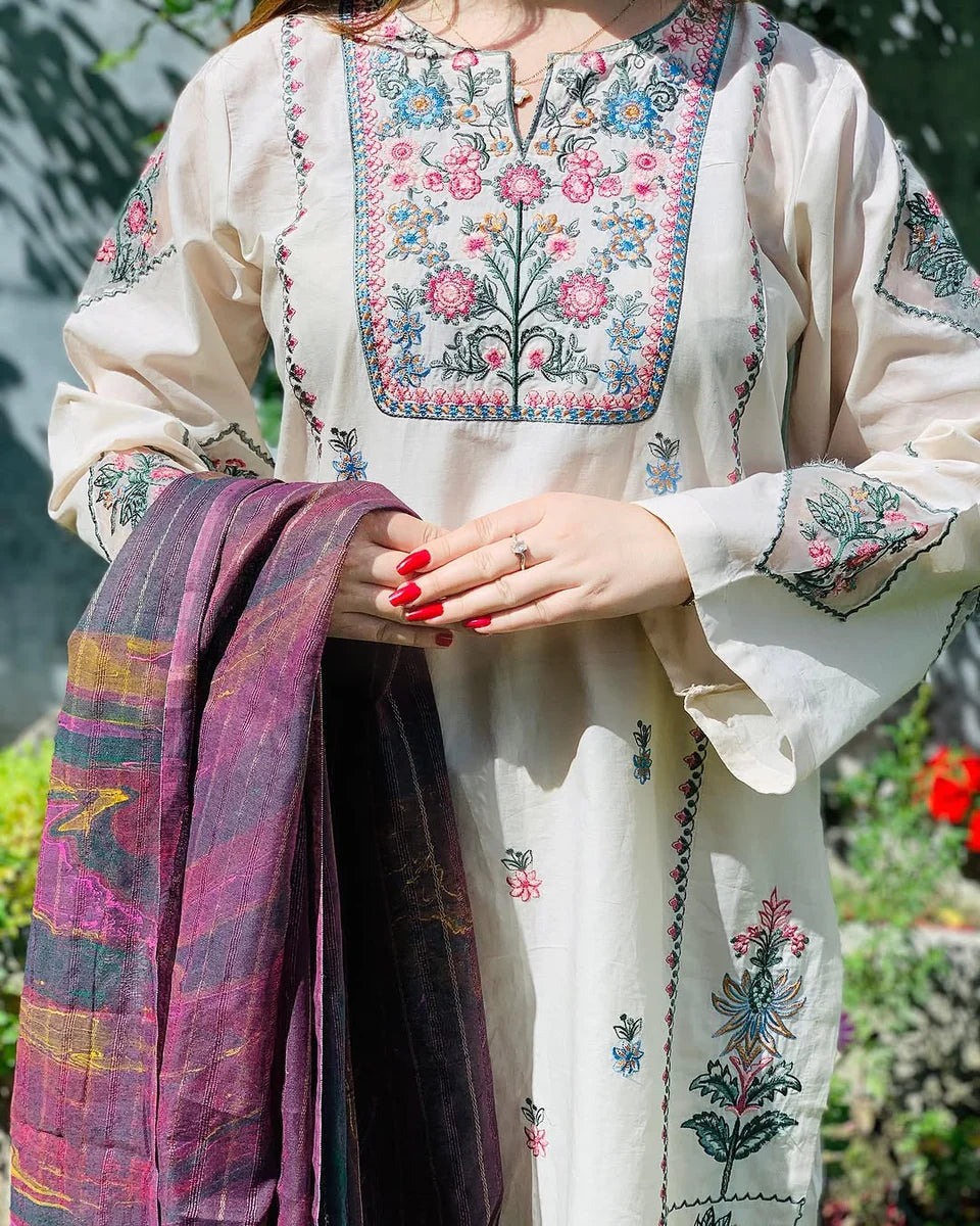 Naaz 2pc Embroided Dress