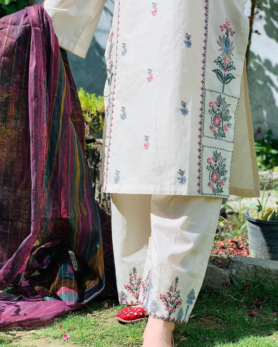 Naaz 2pc Embroided Dress
