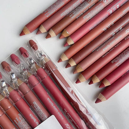Makeup Nude Lipstick Pencils 12 pcs set