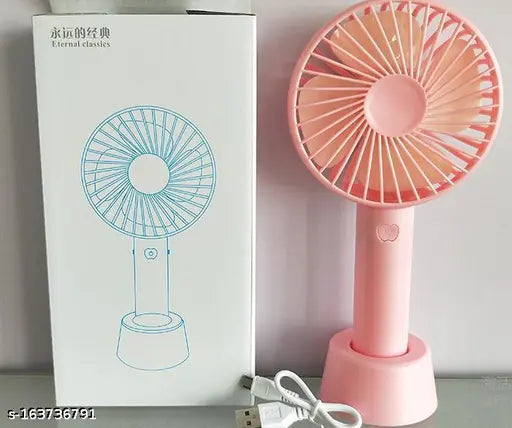 Rechargeable Mini Desk Fan for Kids – USB Portable Handheld Fan