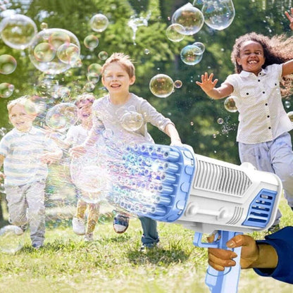 Space Rocket Bazooka Bubble Gun Electric Automatic Bubble Maker
